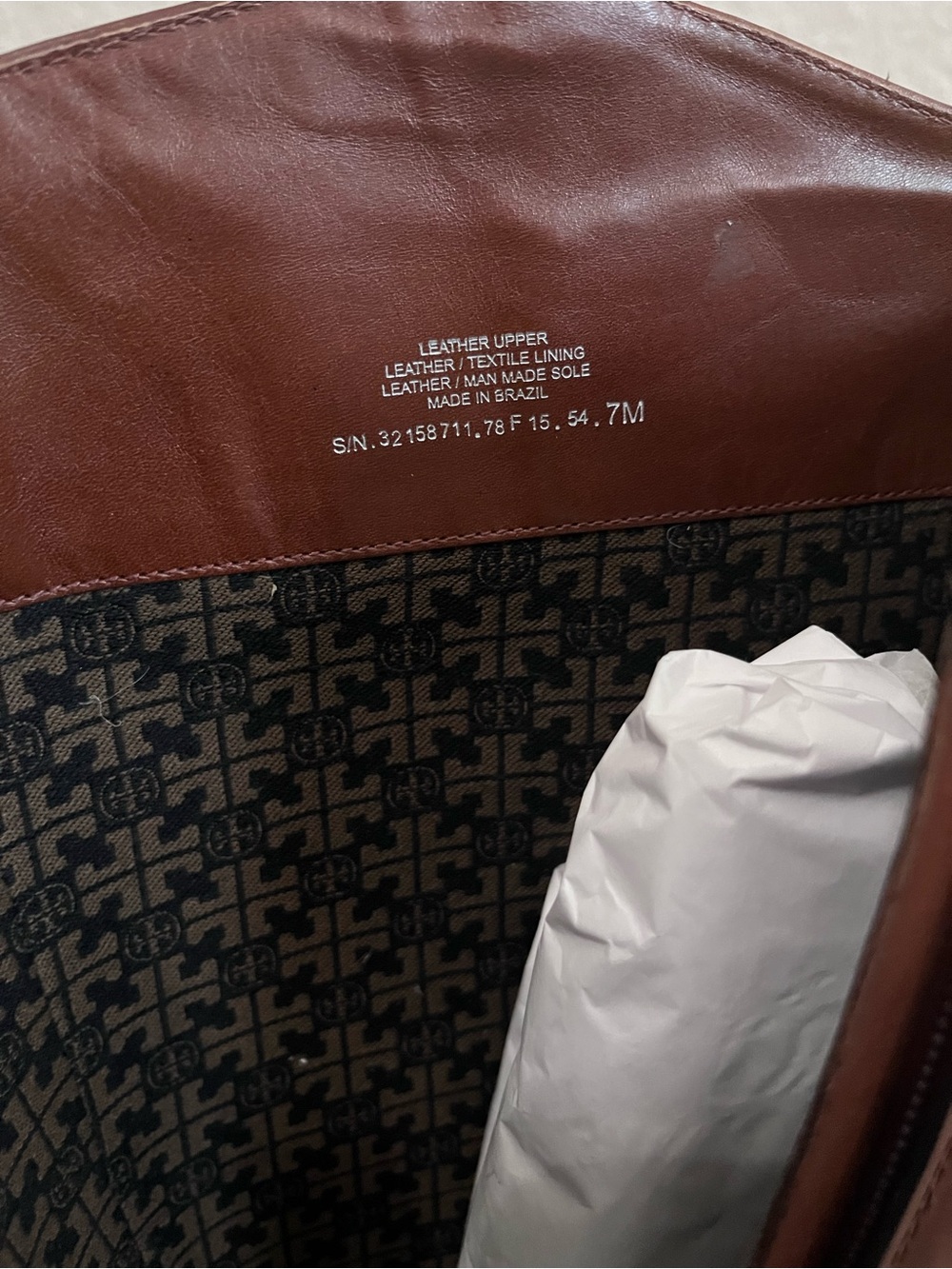 Tory Burch Derby Riding Boots in Almond Size 7 Galleon Antique Leather - Picture 7 of 11
